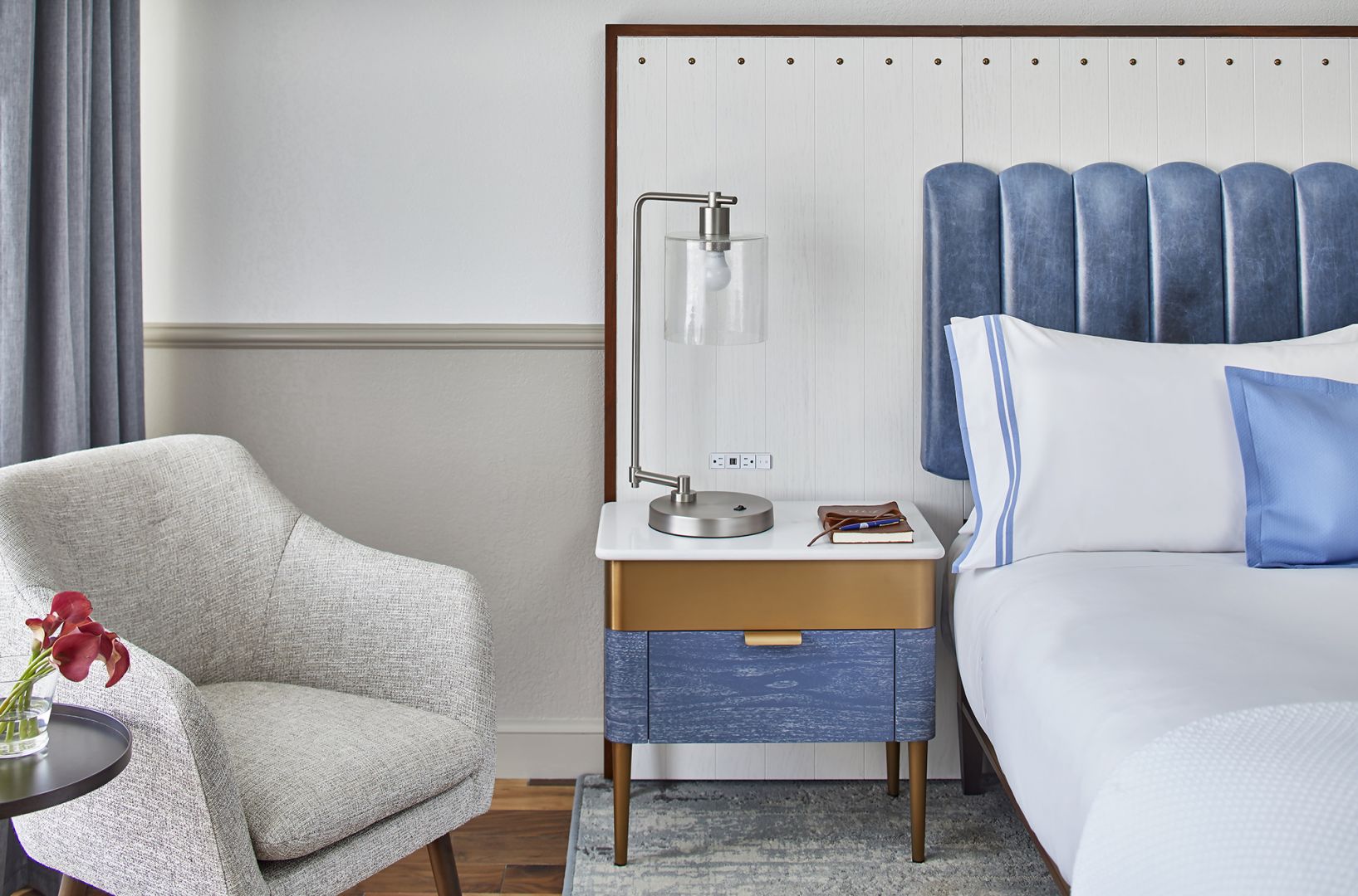 Annapolis Waterfront Hotel Guest Room Side Table